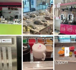 Various food technology ice cream display cases, etc