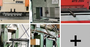 Various machines: presses, metal circular saws, electric pallet trucks