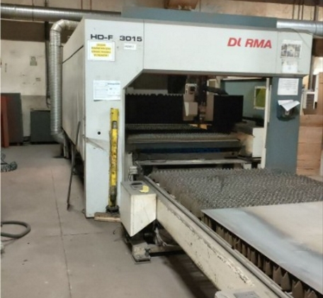 Durma HDF 3015 4 kW Laser Cutting