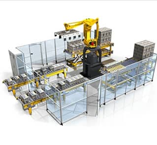 AUTOMATIC PALLET STRETCH WRAPPING MACHINE (WITH MECHANICAL PRE-STREACHING)